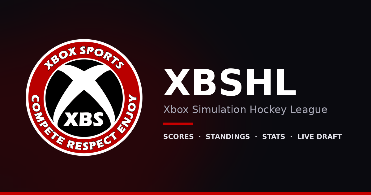 XBSHL | Xbox Simulation Hockey League